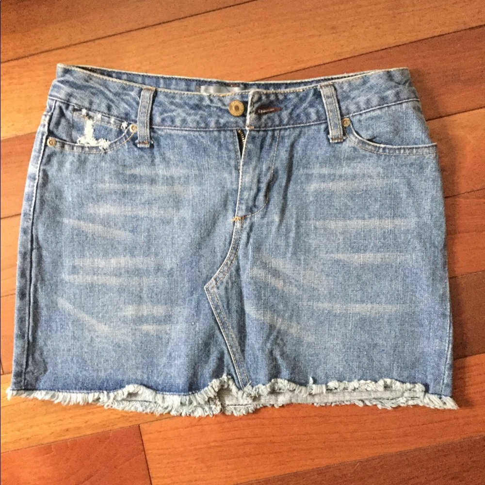 Paper denim & cloth mini skirt